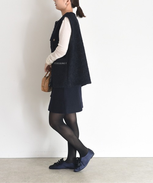 Eimee Law（エイミーロウ） ベスト ジレ ボンディングツィードジレ