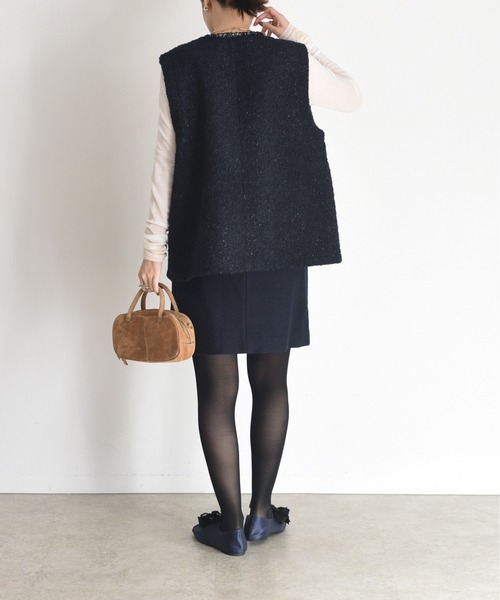 Eimee Law（エイミーロウ） ベスト ジレ ボンディングツィードジレ