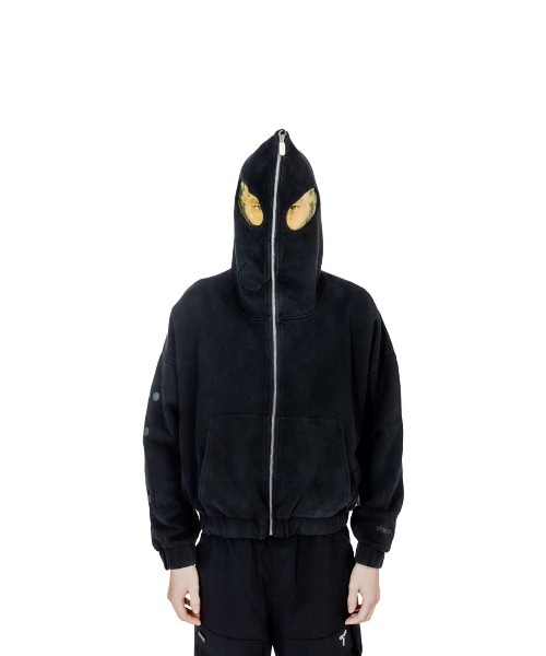 CHAOS パーカー XLサイズ ブラック CHAOS GONE GLOBAL パーカー フーディー｜PVC FULL ZIP｜Chaos