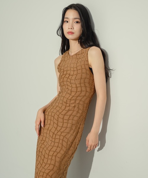 ワッフルペンシルドレス NEUNA ヌナ ワンピース NEUNA（ヌナ） ワンピース ワッフルペンシルドレス : ZOZOTOWN Yahoo