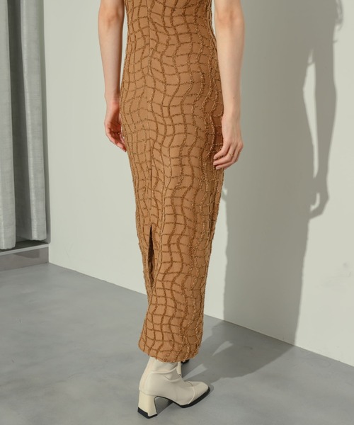 NEUNA（ヌナ） ワンピース ワッフルペンシルドレス : ZOZOTOWN Yahoo