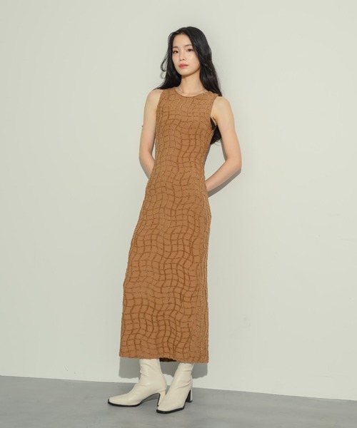 ワッフルペンシルドレス NEUNA ヌナ ワンピース NEUNA（ヌナ） ワンピース ワッフルペンシルドレス : ZOZOTOWN Yahoo