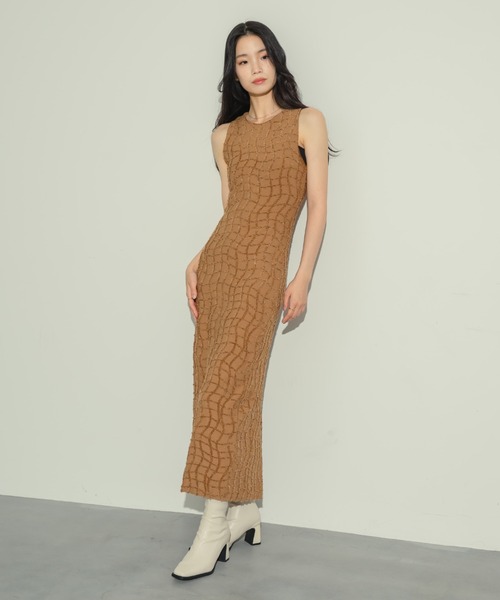 ワッフルペンシルドレス NEUNA ヌナ ワンピース NEUNA（ヌナ） ワンピース ワッフルペンシルドレス : ZOZOTOWN Yahoo