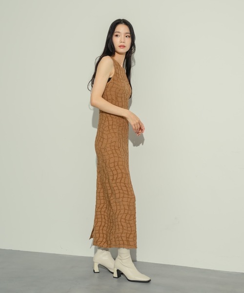 NEUNA（ヌナ） ワンピース ワッフルペンシルドレス : ZOZOTOWN Yahoo