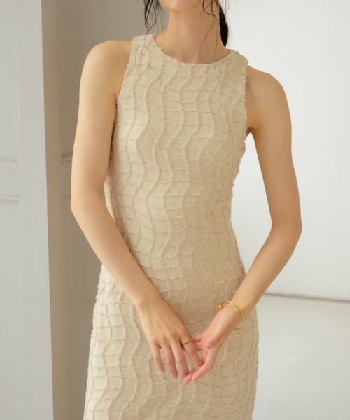 NEUNA（ヌナ） ワンピース ワッフルペンシルドレス : ZOZOTOWN Yahoo