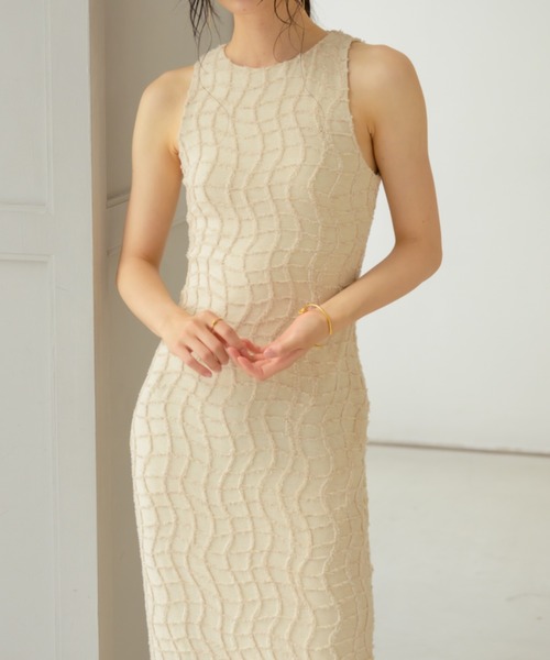 NEUNA（ヌナ） ワンピース ワッフルペンシルドレス : ZOZOTOWN Yahoo