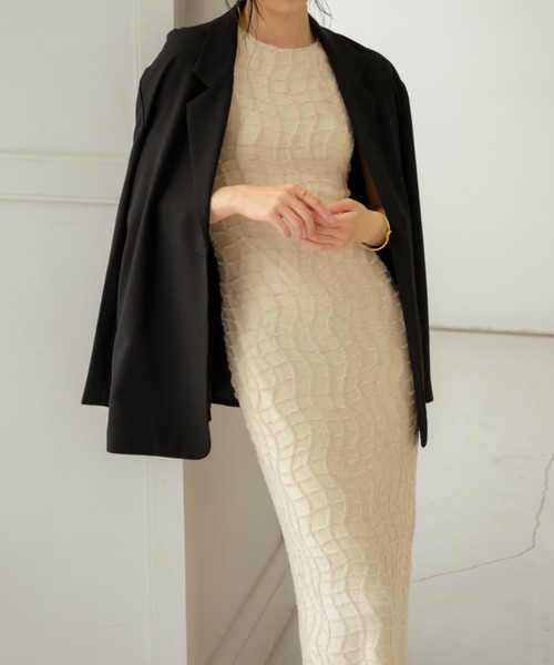 NEUNA（ヌナ） ワンピース ワッフルペンシルドレス : ZOZOTOWN Yahoo