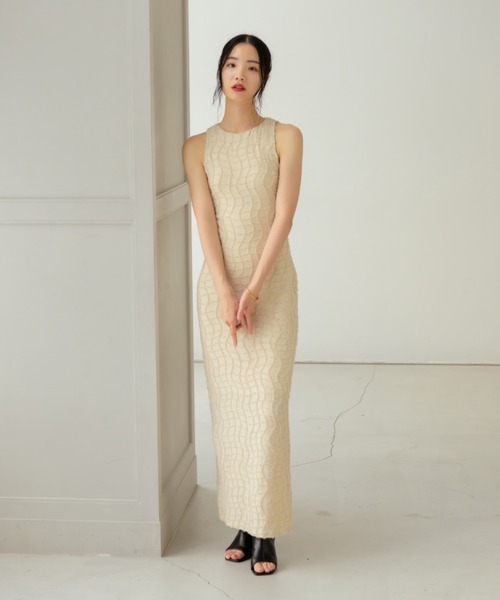 NEUNA（ヌナ） ワンピース ワッフルペンシルドレス : ZOZOTOWN Yahoo