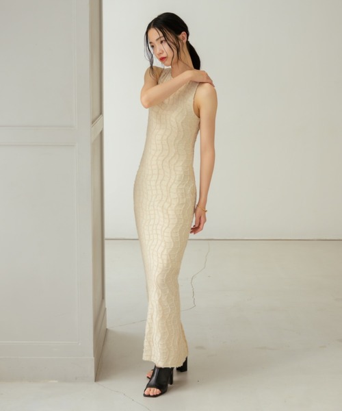 NEUNA（ヌナ） ワンピース ワッフルペンシルドレス : ZOZOTOWN Yahoo