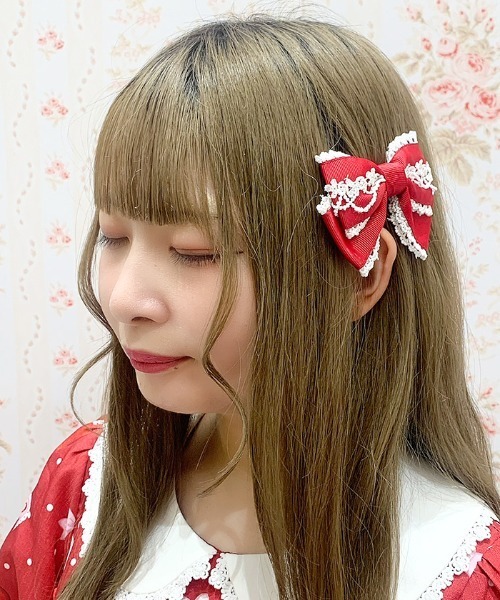 Chalmiere（シャルミエール） ヘアクリップ リボンクリップセット