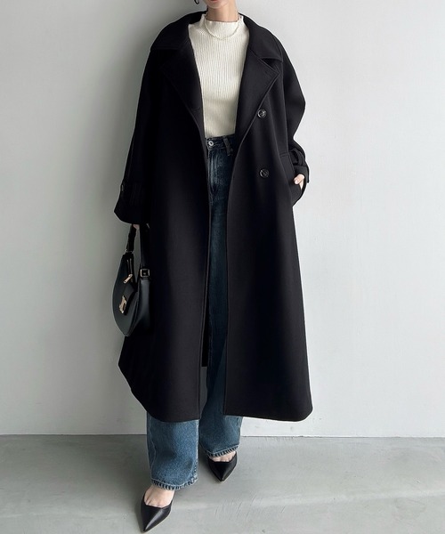 3Wａyロングコート サイズ40 Auntie Rosa Holiday（アンティローザホリデー）の「スタンドカラー