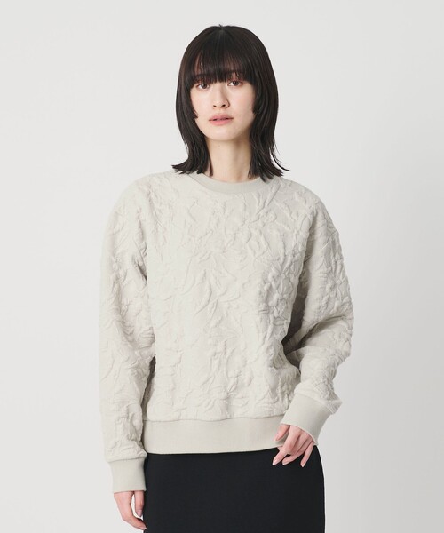 BEAUTY＆YOUTH UNITED ARROWS tシャツ ボタニカルジャガード プル