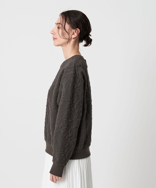 BEAUTY＆YOUTH UNITED ARROWS tシャツ ボタニカルジャガード プル