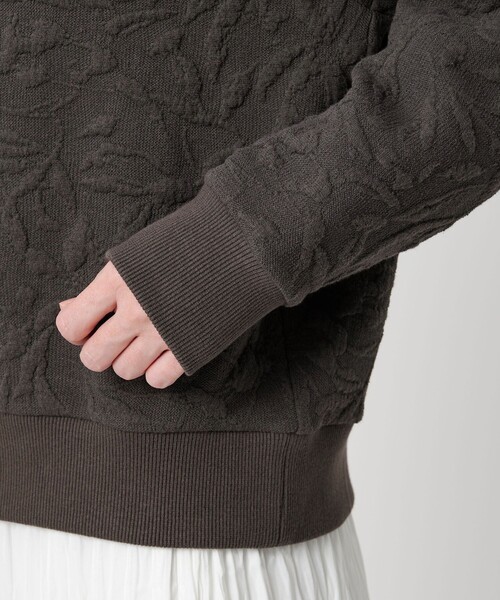 BEAUTY＆YOUTH UNITED ARROWS tシャツ ボタニカルジャガード プル