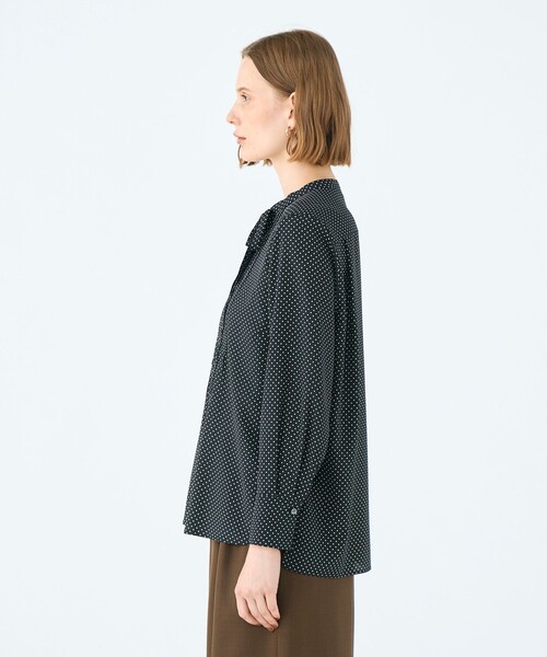 【TOMORROWLAND Ballsey】ミニドットプリントボウタイブラウス Ballsey（ボールジィ） ブラウス シャツ ミニドットプリント スリム