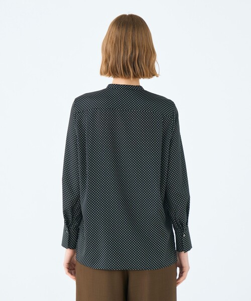 Ballsey（ボールジィ） ブラウス シャツ ミニドットプリント スリム