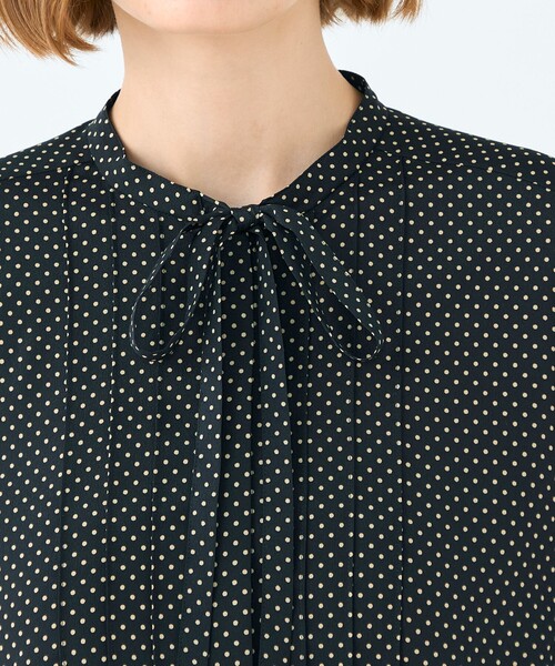 Ballsey（ボールジィ） ブラウス シャツ ミニドットプリント スリム