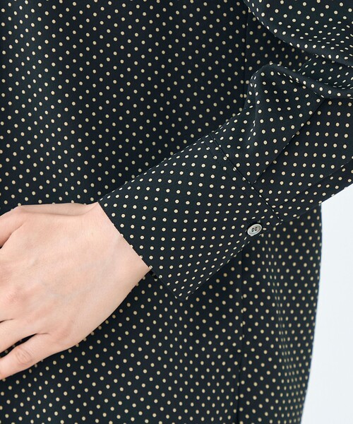 Ballsey（ボールジィ） ブラウス シャツ ミニドットプリント スリム