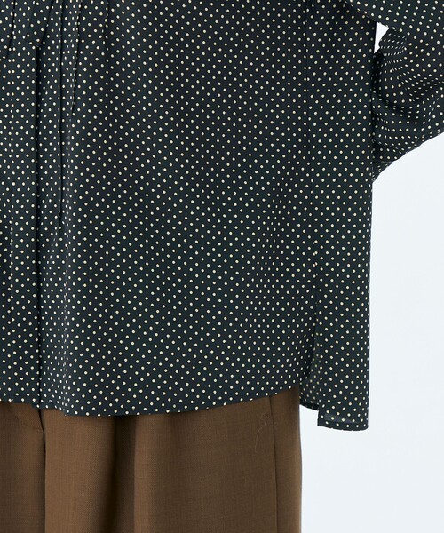 Ballsey（ボールジィ） ブラウス シャツ ミニドットプリント スリム