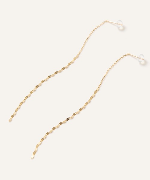 ◆va vendome aoyama◆【K10YG 】ひねりフックピアス　現行品 va vendome aoyama ピアス K10YG ゴールド ピアス レディース