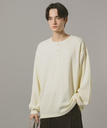 RAGEBLUE（レイジブルー） ヘンリーネック tシャツ ワッフル/ビッグ 