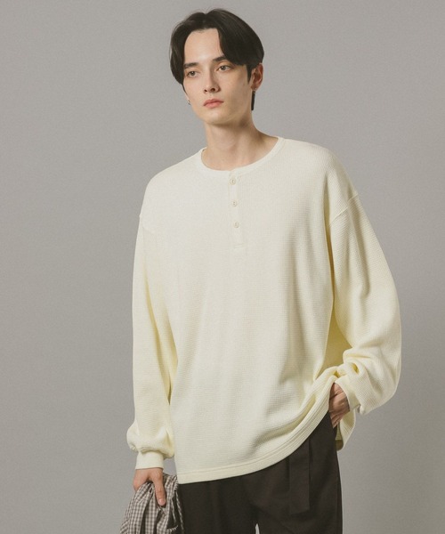 RAGEBLUE（レイジブルー） tシャツ ワッフル/ビッグシルエットヘンリー