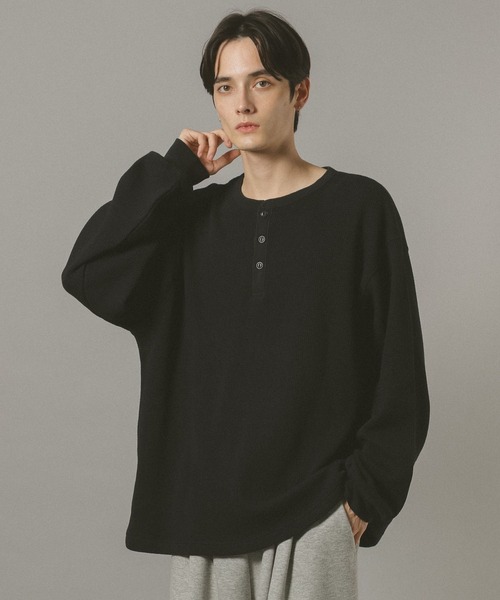 RAGEBLUE（レイジブルー） tシャツ ワッフル/ビッグシルエットヘンリー
