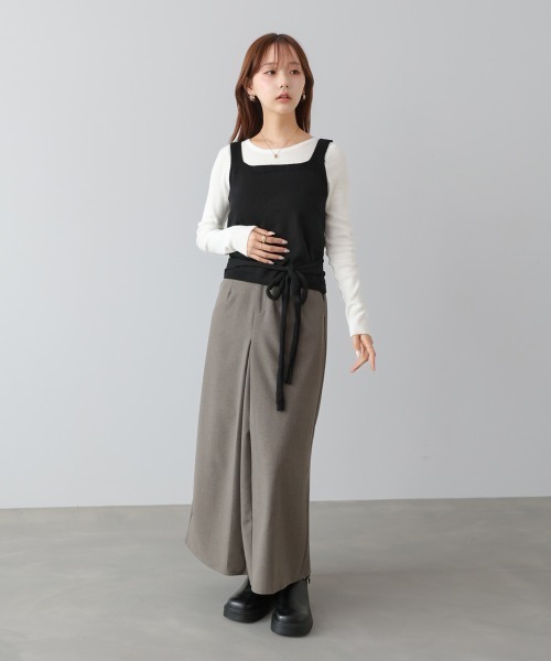 BAB（バブ） ベスト ジレ カシュクールベストSETニット レディース
