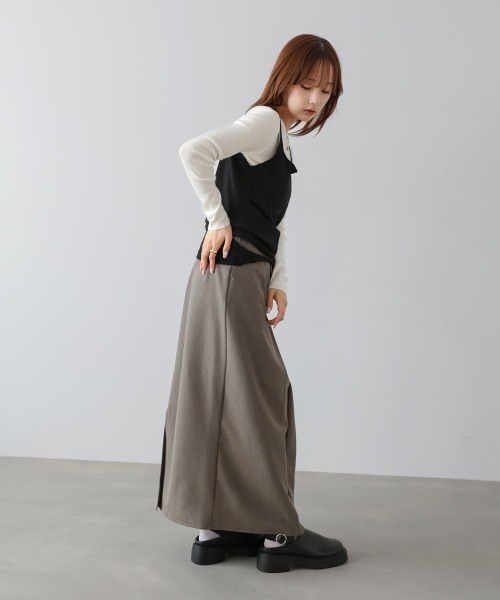 BAB（バブ） ベスト ジレ カシュクールベストSETニット レディース