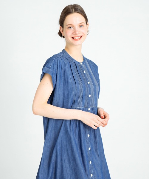 「URBAN RESEARCH Sonny Label」 半袖ワンピース FREE インディゴブルー レディース_画像5