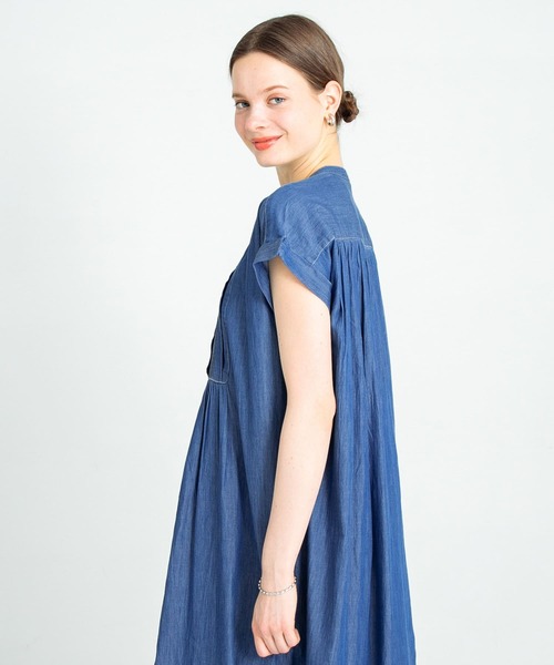 「URBAN RESEARCH Sonny Label」 半袖ワンピース FREE インディゴブルー レディース_画像8