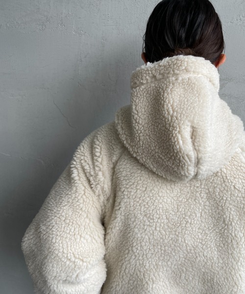 Gymphlex  ボアフードジップアップパーカー SALE 30%OFF】Gymphlex(ジムフレックス) BOA HOODED JACKET ボアフード