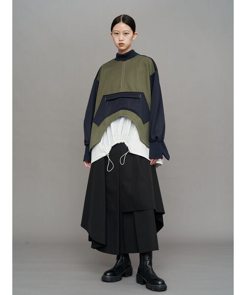 UN3D.(アンスリード) tシャツ ROUND HEM 3LAYER FLEECE TOP UN3D.(アンスリード) tシャツ ROUND HEM 3LAYER FLEECE TOP