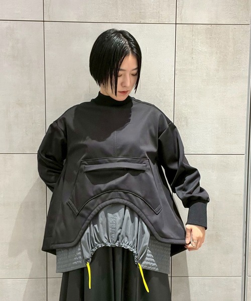 UN3D.（アンスリード） tシャツ ROUND HEM 3LAYER FLEECE TOP