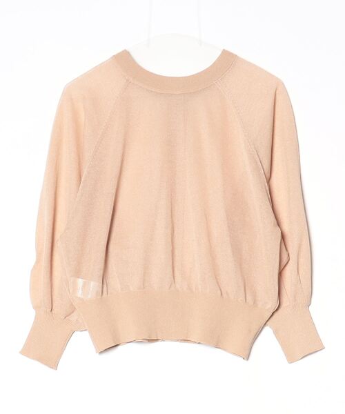 「LOWRYS FARM」 ニットカーディガン FREE ベージュ レディース_画像2