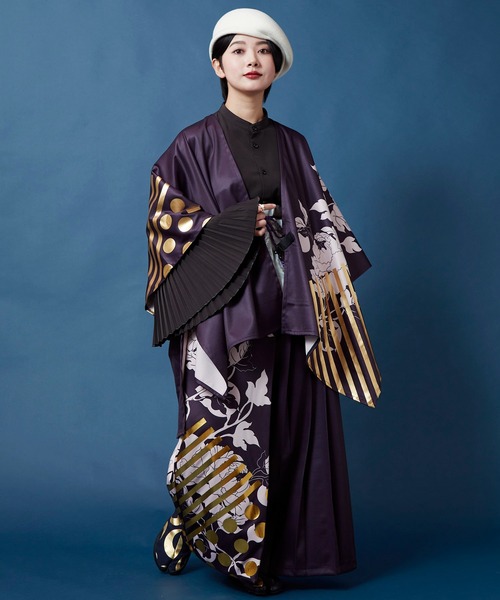 新品　上下セット　秋冬新作　カヤ　耀う牡丹羽織　耀う牡丹袴風パンツ　セットアップ カヤ パンツ 「カヤ」耀う牡丹袴風パンツ レディース : ZOZOTOWN Yahoo