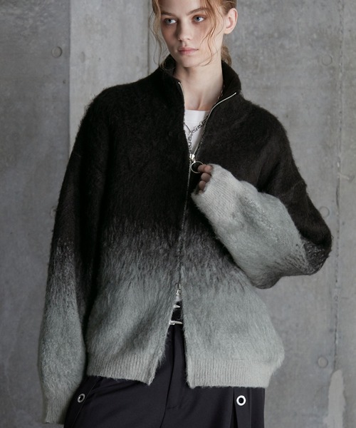 SERACE セーター ニット 「SERACE」Loose shaggy gradation drivers