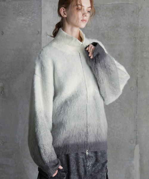 SERACE セーター ニット 「SERACE」Loose shaggy gradation drivers