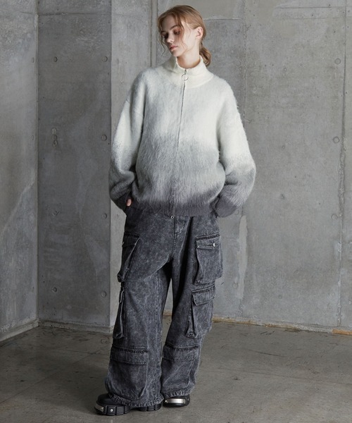 SERACE セーター ニット 「SERACE」Loose shaggy gradation drivers