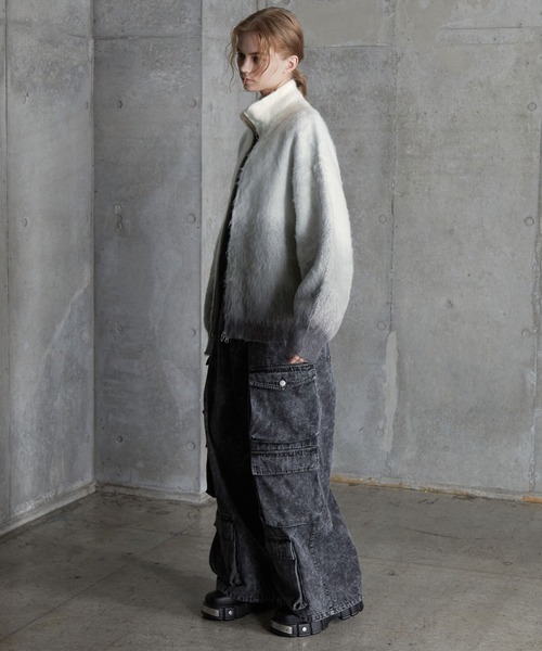 SERACE セーター ニット 「SERACE」Loose shaggy gradation drivers