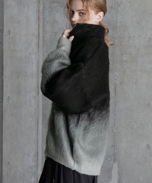 SERACE セーター ニット 「SERACE」Loose shaggy gradation drivers