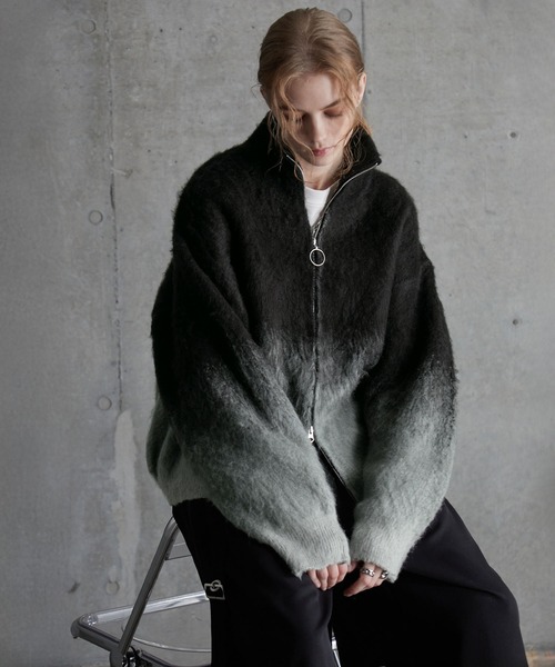 SERACE セーター ニット 「SERACE」Loose shaggy gradation drivers