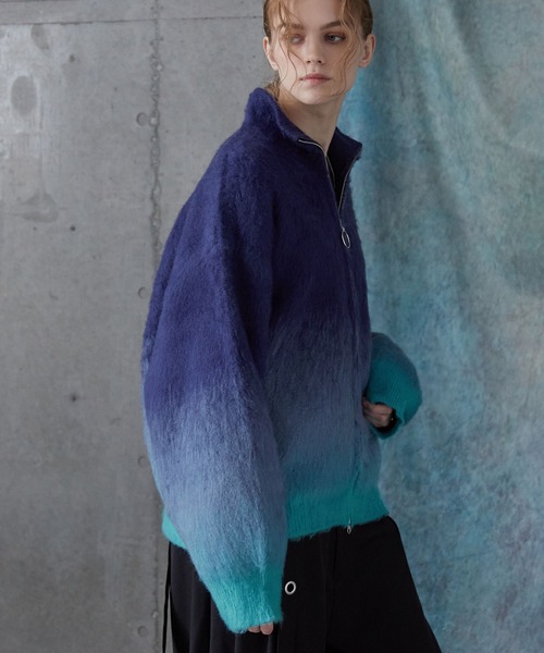 SERACE セーター ニット 「SERACE」Loose shaggy gradation drivers 