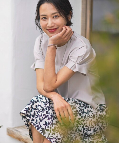 「J.PRESS」 半袖Tシャツ T15 ブルー レディース_画像5