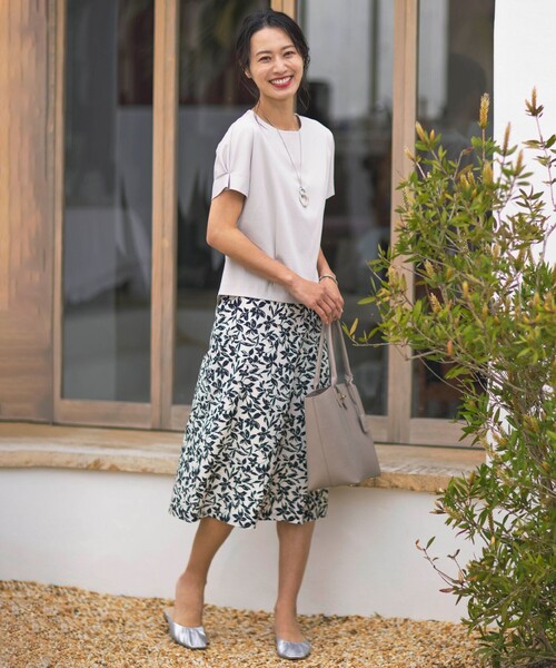 「J.PRESS」 半袖Tシャツ T15 ブルー レディース_画像6
