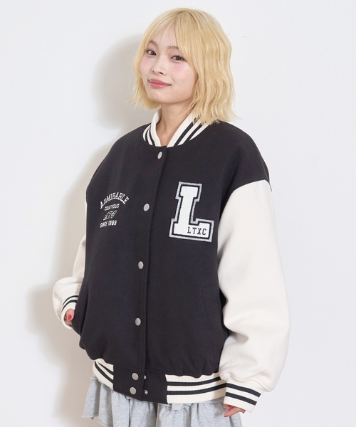 LOVETOXIC スタジャン アウター 裏キルトスタジャン キッズ 子供服