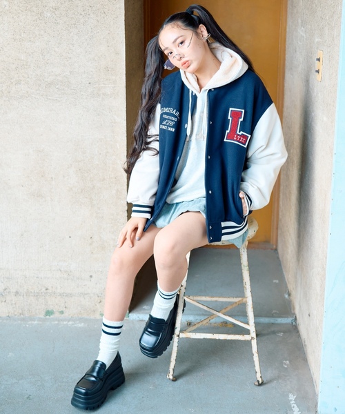 LOVETOXIC スタジャン アウター 裏キルトスタジャン キッズ 子供服