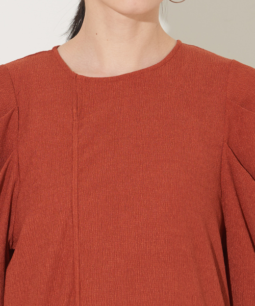 「NOMINE」 半袖ワンピース フリー ブラック レディース_画像7