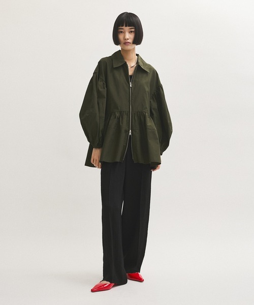 ADAM ET ROPE'（アダムエロペ） 長袖シャツ FREE カーキ レディース