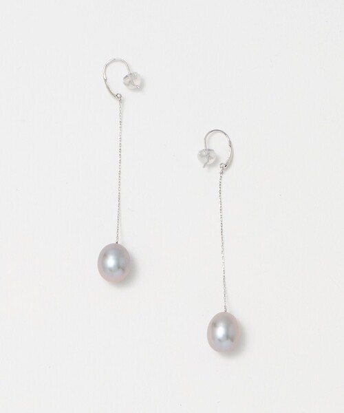 les bonbon（ルボンボン） ピアス 「les bonbon」GRAY パール ロング